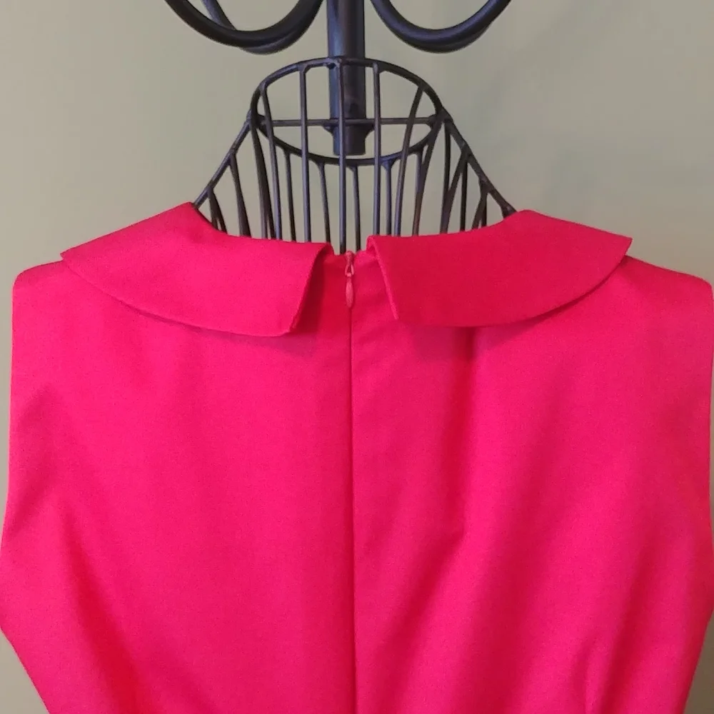 Dress, size 44, red color, 100 %viscose - Picture 8 of 9